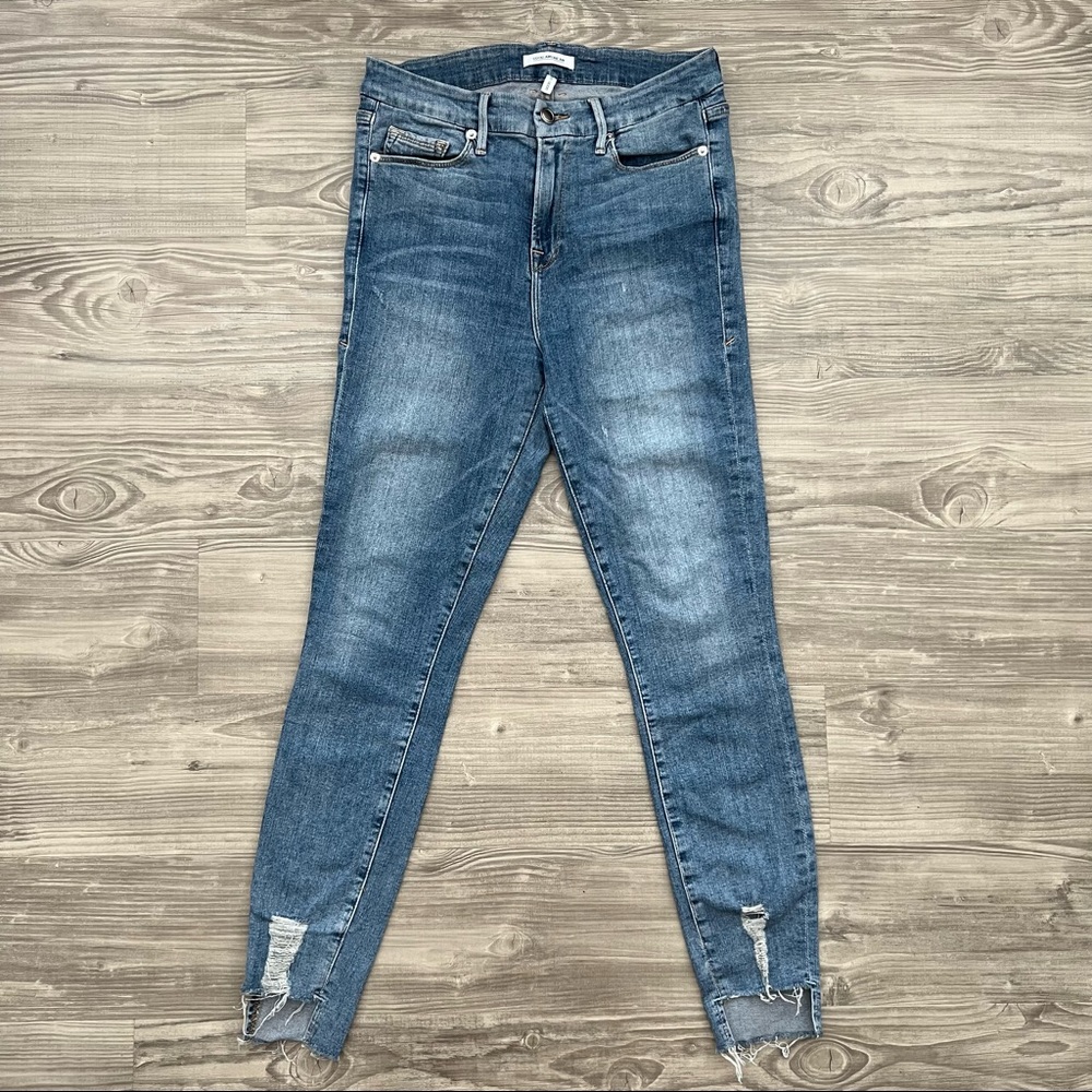 GOOD AMERICAN • Good Legs Staggered Raw Hem